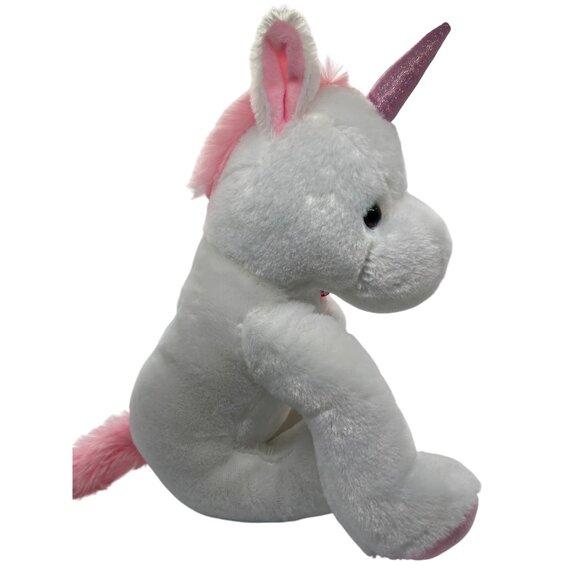 Giftable World Plush Unicorn Stuffed Animal Pink Accents Valentines 14" NWT - Picture 2 of 6